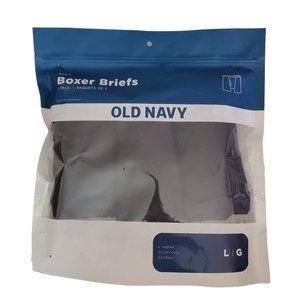 Old Navy Go-Dry Cool Performance Boxer-Briefs Underwear 3-Pack‎ Men Large Black